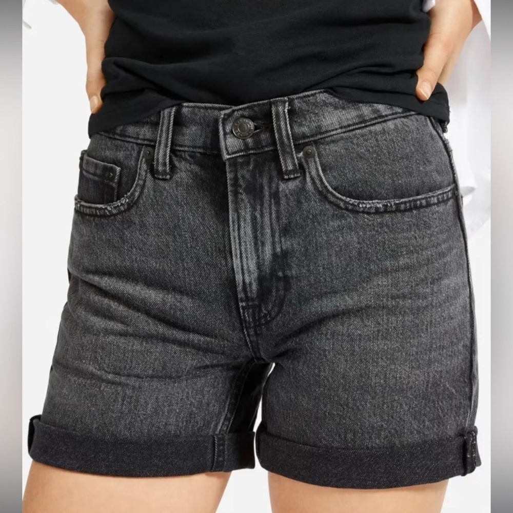 EVERLANE The Denim Short Charcoal‎ Gray Size 30 High Waisted